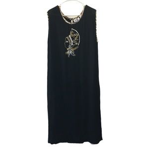 Nubian Queen Black Shift Dress Size 1X